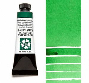 Farba akwarelowa Daniel Smith 079 Phthalo Green (Yellow Shade) extra fine watercolours seria 2 15 ml
